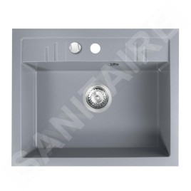 Novaservis Éviers - Evier en granit 580x480 mm, gris DRGM1/48/58GA