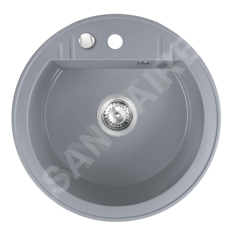 Novaservis Éviers - Evier en granit, diamètre 510 mm, gris DRGM1/51GA Novaservis Éviers - Evier en granit, diamètre 510 mm, gris DRGM1/51GA