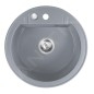 Novaservis Éviers - Evier en granit, diamètre 510 mm, gris DRGM1/51GA Novaservis Éviers - Evier en granit, diamètre 510 mm, gris DRGM1/51GA