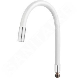 Novaservis Accessoires - Flexible pour mélangeur d'évier, blanc/chrome RAM70710,0B