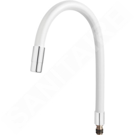 Novaservis Accessoires - Flexible pour mélangeur d'évier, blanc/chrome RAM70710,0B