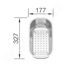 Blanco Accessoires - Vide-sauce pour petits bacs d’évier, inox 208195