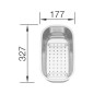 Blanco Accessoires - Vide-sauce pour petits bacs d’évier, inox 208195
