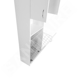 Aqualine Simplex Eco - Armoire avec panier 500x1800x300 mm, blanc mat SIME510