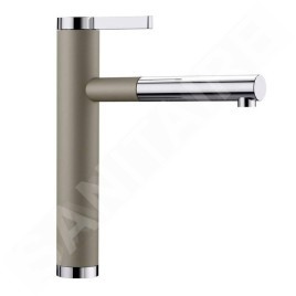 Blanco Linee S - Robinetterie d’évier avec douchette extractible, tartufo/chrome 518446