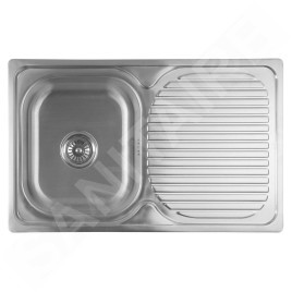 Aqualine Éviers - Evier 780x480 mm, acier inoxydable AQ7848B