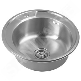 Aqualine Éviers - Evier, diamètre 510 mm, acier inoxydable AQ051B
