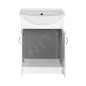 Aqualine Simplex Eco - Armoire lavabo avec lavabo 530x835x307 mm, blanc mat SIME550 Aqualine Simplex Eco - Armoire lavabo avec lavabo 530x835x307 mm, blanc mat SIME550