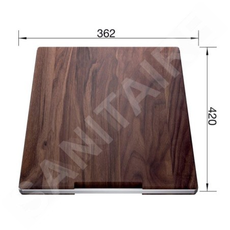 Blanco Accessoires - Planche à découper 362x420 mm, noyer 223074