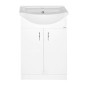 Aqualine Simplex Eco - Armoire lavabo avec lavabo 530x835x307 mm, blanc mat SIME550 Aqualine Simplex Eco - Armoire lavabo avec lavabo 530x835x307 mm, blanc mat SIME550
