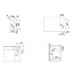 Blanco Solis 180 - Évier, 220x440 mm, inox brossé 526113 Blanco Solis 180 - Évier, 220x440 mm, inox brossé 526113