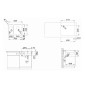 Blanco Solis 340/180 - Évier, 585x440 mm, inox brossé 526130 Blanco Solis 340/180 - Évier, 585x440 mm, inox brossé 526130