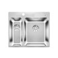 Blanco Solis 340/180 - Évier 585x500 mm avec commande excentrique PushControl, inox brossé 526132 Blanco Solis 340/180 - Évier 585x500 mm avec commande excentrique PushControl, inox brossé 526132