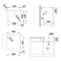 Blanco Solis 450 - Évier, 490x440 mm, inox brossé 526121 Blanco Solis 450 - Évier, 490x440 mm, inox brossé 526121
