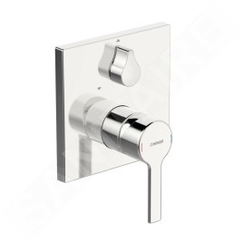 Hansa Ronda - Mitigeur de baignoire encastré, avec inverseur pour 2 sorties, chrome 83849583