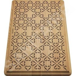 Blanco Accessoires - Planche à découper décoratif Faron, 285x465 mm, bois 237591