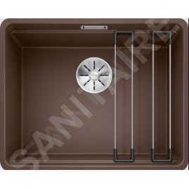 Blanco Etagon 500 - Évier en silgranit, 527x427 mm, avec rails, café 526348