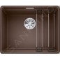 Blanco Etagon 500 - Évier en silgranit, 527x427 mm, avec rails, café 526348