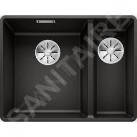 Blanco Subline 340/160 - Évier en silgranit, 552x427 mm, bac à gauche, noir 525984