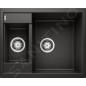 Blanco Metra 6 - Évier en silgranit, 615x500 mm, noir 525923