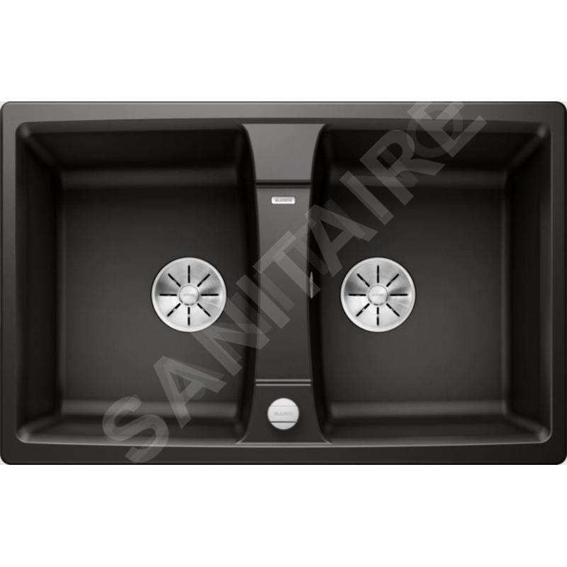 Blanco Lexa 8 - Évier en silgranit, 780x500 mm, avec commande de vidage, noir 525905