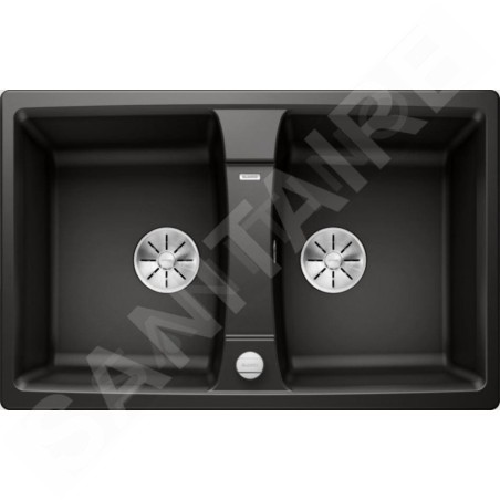Blanco Lexa 8 - Évier en silgranit, 780x500 mm, avec commande de vidage, noir 525905