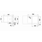 Blanco Axia III 45 - Évier en silgranit, 780x510 mm, avec accessoires, InFino, noir 525841