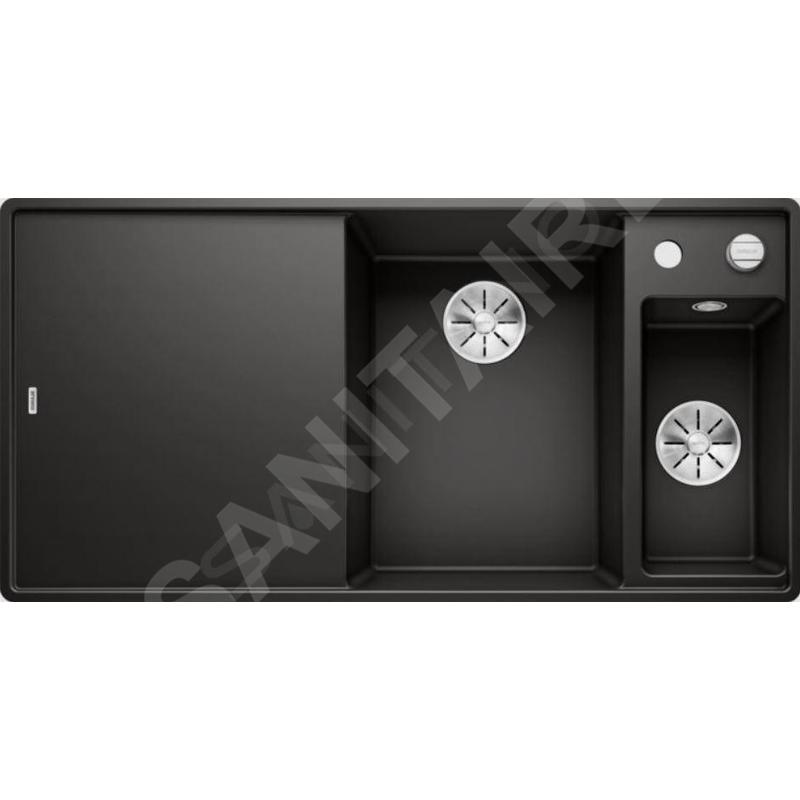 Blanco Axia III 6 - Évier en silgranit, 990x500 mm, avec commande de vidage et accessoires, noir 525855