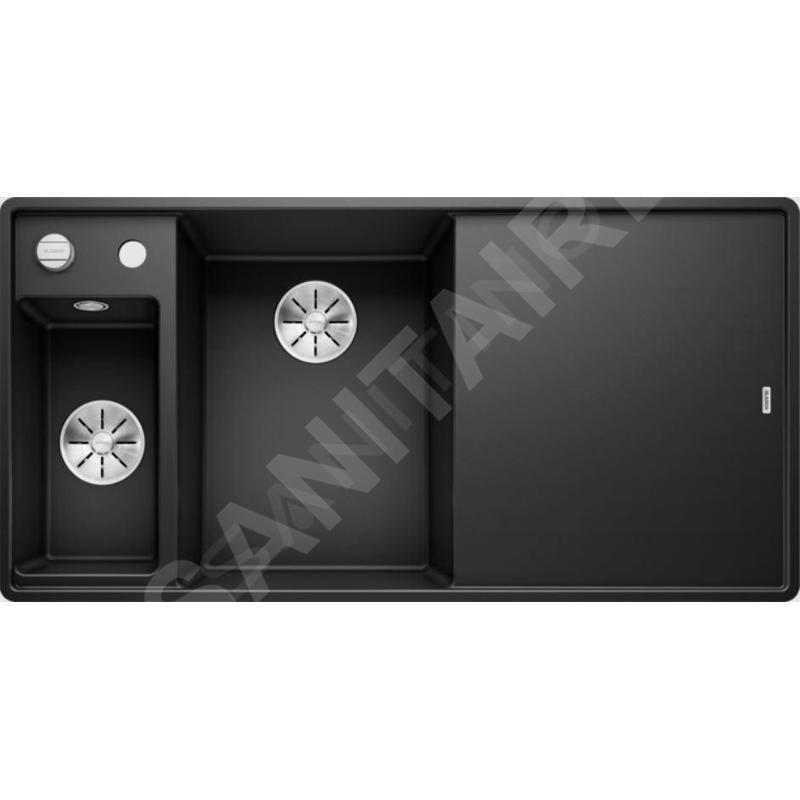 Blanco Axia III 6 - Évier en silgranit, 990x500 mm, avec commande de vidage et accessoires, noir 525852