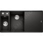 Blanco Axia III 6 - Évier en silgranit, 990x500 mm, avec commande de vidage et accessoires, noir 525852
