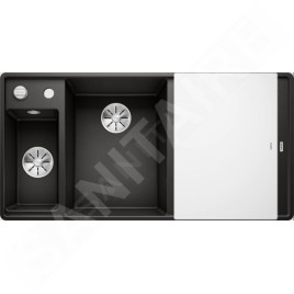 Blanco Axia III 6 - Évier en silgranit, 990x500 mm, avec commande de vidage et accessoires, noir 525852