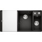 Blanco Axia III 6 - Évier en silgranit, 990x500 mm, avec commande de vidage et accessoires, noir 525854