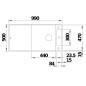 Blanco Axia III XL 6 - Évier en silgranit, 990x500 mm, avec accessoires, InFino, noir 525859