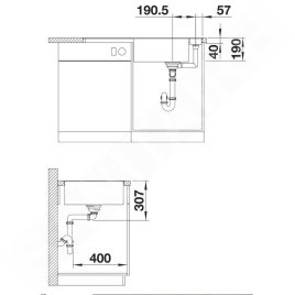 Blanco Axia III XL 6 - Évier en silgranit, 990x500 mm, avec accessoires, InFino, noir 525859