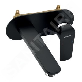 Novaservis Nobless Tina - Mitigeur de lavabo encastré, avec corps d'encastrement, noir mat 38200,5