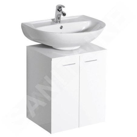 Aqualine Dino - Meuble lavabo 500x300x500 mm, blanc 57030