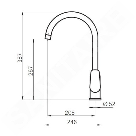 Novaservis Titania Pure - Mitigeur d’évier, chrome 90313,0