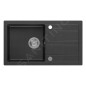 Sapho Éviers - Evier en granit, 780x440 mm, noir GR7204 Sapho Éviers - Evier en granit, 780x440 mm, noir GR7204