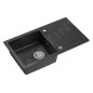 Sapho Éviers - Evier en granit, 780x440 mm, noir GR7204 Sapho Éviers - Evier en granit, 780x440 mm, noir GR7204