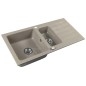 Sapho Éviers - Evier en granit, 960x480 mm, beige GR1332 Sapho Éviers - Evier en granit, 960x480 mm, beige GR1332