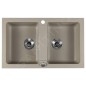 Sapho Éviers - Evier en granit, 780x475 mm, beige GR2222 Sapho Éviers - Evier en granit, 780x475 mm, beige GR2222