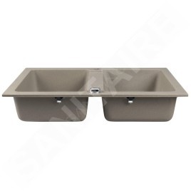 Sapho Éviers - Evier en granit, 780x475 mm, beige GR2222