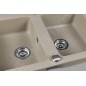 Sapho Éviers - Evier en granit, 780x475 mm, beige GR2222 Sapho Éviers - Evier en granit, 780x475 mm, beige GR2222
