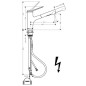 Hansgrohe Zesis M33 - Mitigeur d'évier 150, pour chauffe-eau instantané, chrome 74806000