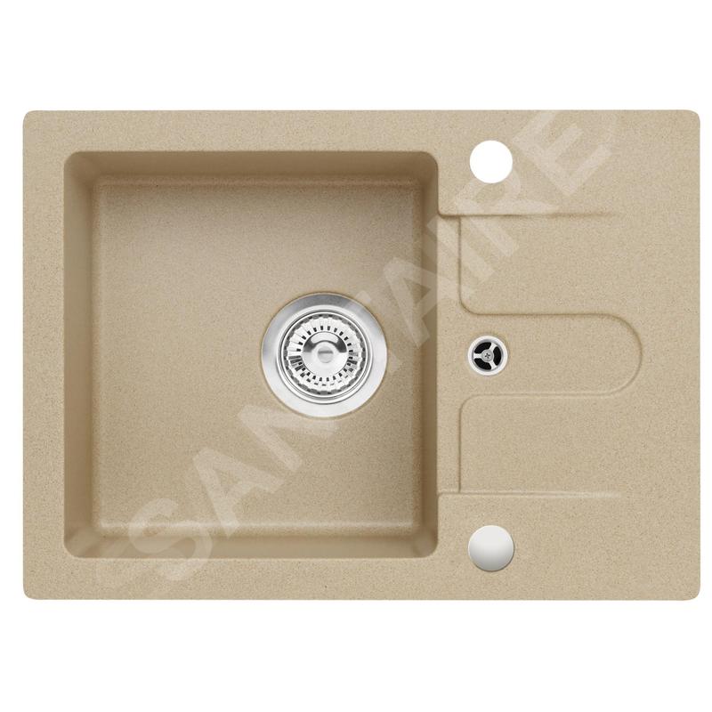 Alveus Cortina - Évier en granit 580x420 mm, beige 1133437