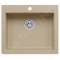 Alveus Cortina - Évier en granit 570x500 mm, avec commande de vidage, beige 1133446