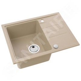 Alveus Intermezzo - Évier en granit 620x480 mm, beige 1117039