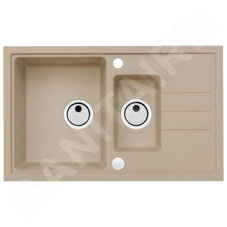Alveus Intermezzo - Évier en granit 780x480 mm, beige 1117053