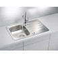 Alveus Line Maxim - Évier 790x500 mm, avec commande de vidage, inox 1100216