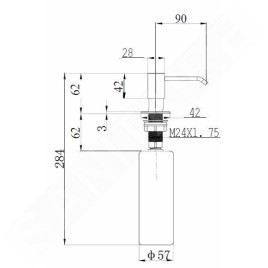 Alveus Accessoires - Distributeur de détergent Callas, 320 ml, arctique 1129074